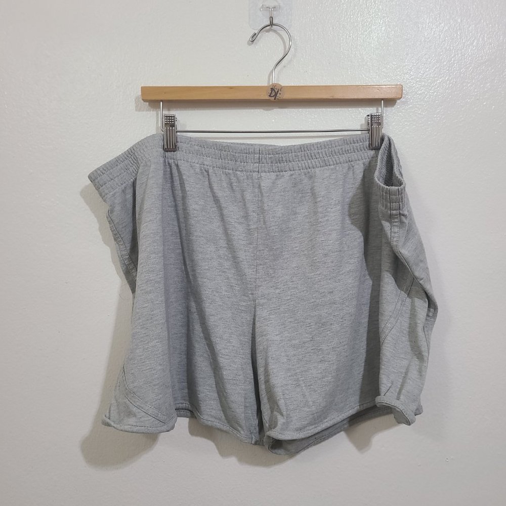 Danskin Now Women's Plus Size Gray Cotton Shorts Size 4X